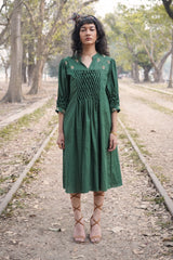Smocking Dress Series - Emerald Green
