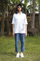 Twilight Vine Top - White
