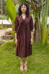 Smocking Dress Series - Chocolate Brown
