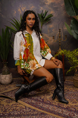 Garden Monkey Hemp Printed Shorts Co-ord Set
