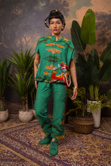 Emerald Leopard Hemp Printed Co-ord Set