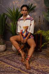 Cheetah Club Hemp Printed Co-ord Set