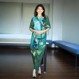 Emerald Monkey Polo Shirt Hemp Printed Co-ord Set